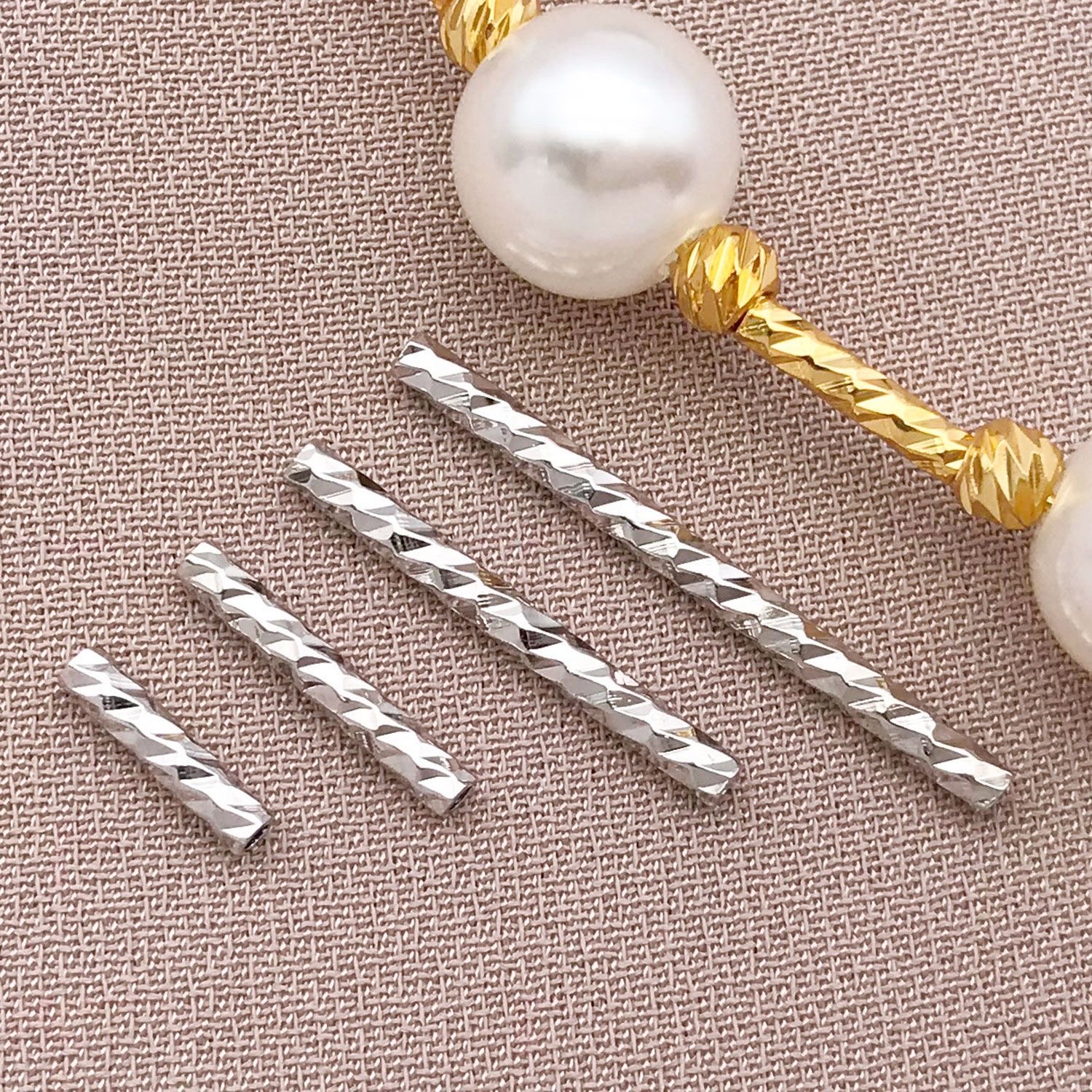 أنبوبة الورود بالذهب الحقيقي 18K 18K المغلفة بالنحاس تبلغ 1.5×10 مم detail image 4