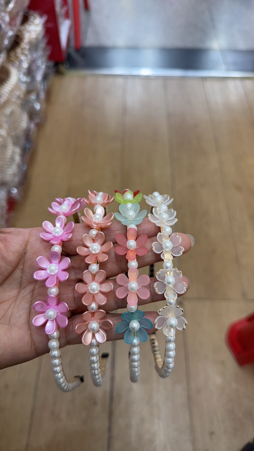 超仙高颜值纯手工水晶花朵发箍女珍珠森系高级感头箍百搭发卡发饰发箍