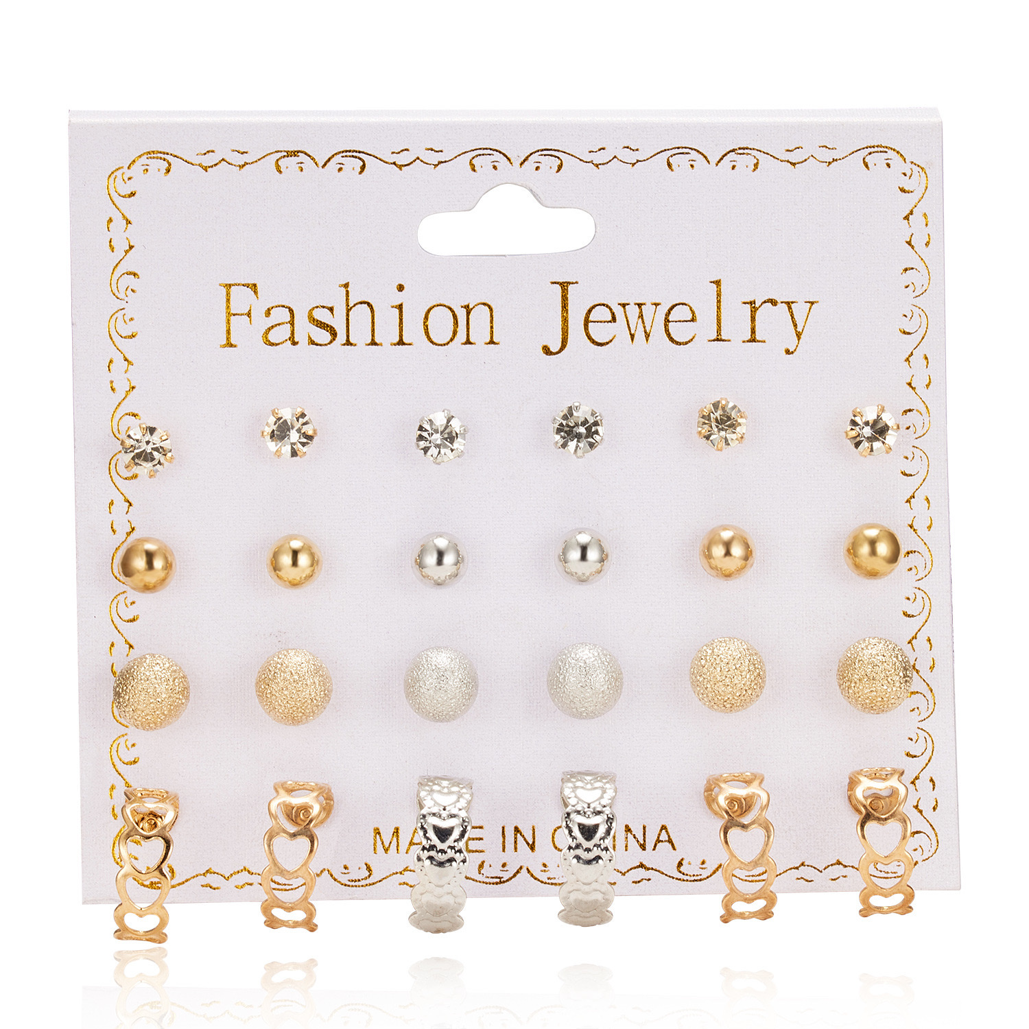 闪耀烧焊锆石耳环耳饰简约时尚个性耳钉耳坠女士配饰饰品礼物