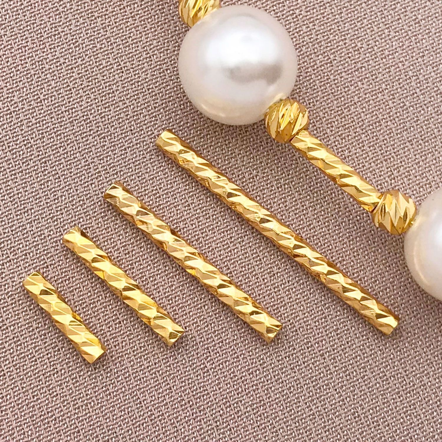 Copper-plated 18K real gold high color retention painted tube 1.5×10mm