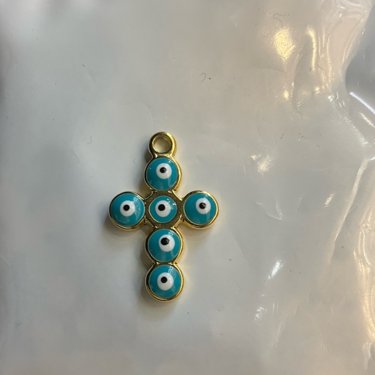 不锈钢配件DIY恶魔之眼金属饰品配件多款可选工艺精美装饰材料