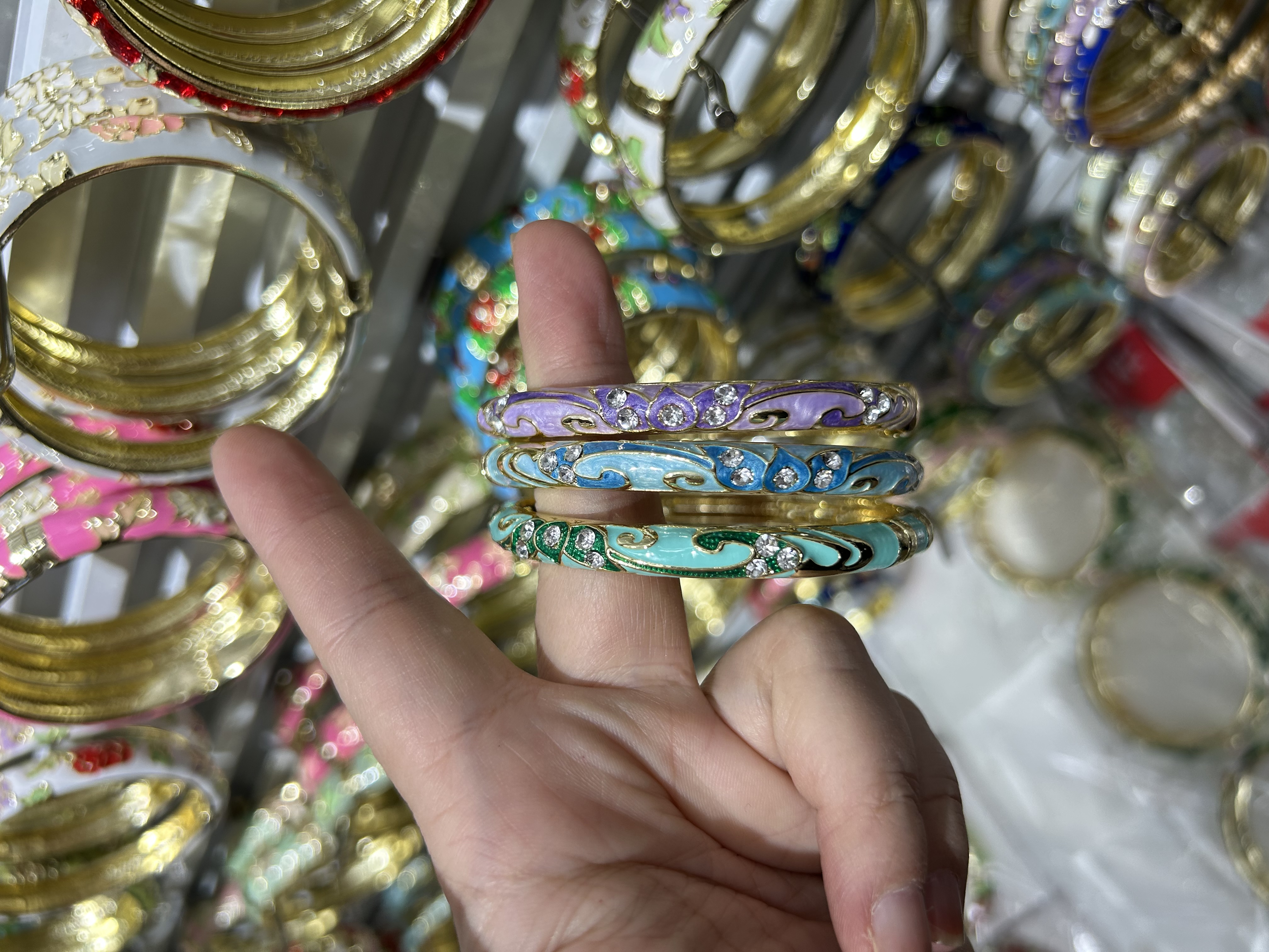 潮流合金电镀饰品带钻女款