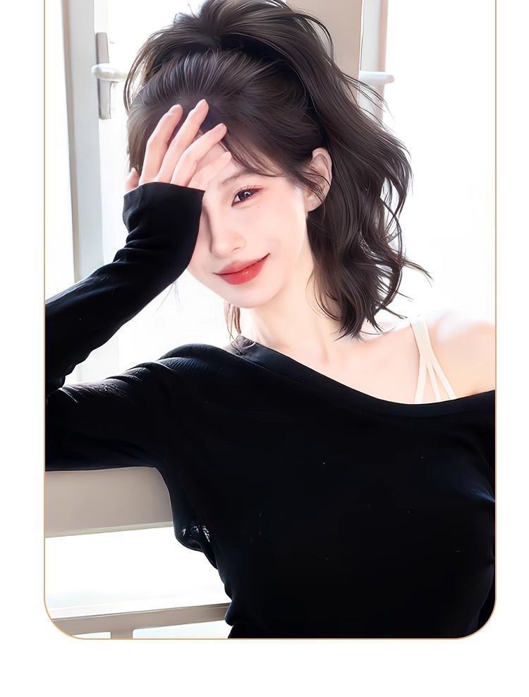 A wig, a mature woman, high ponytail, fish curls, short braids in a clip-on style, fluffy and natural curly hair, an atmosphere, and a hot girl hairstyle detail image 11