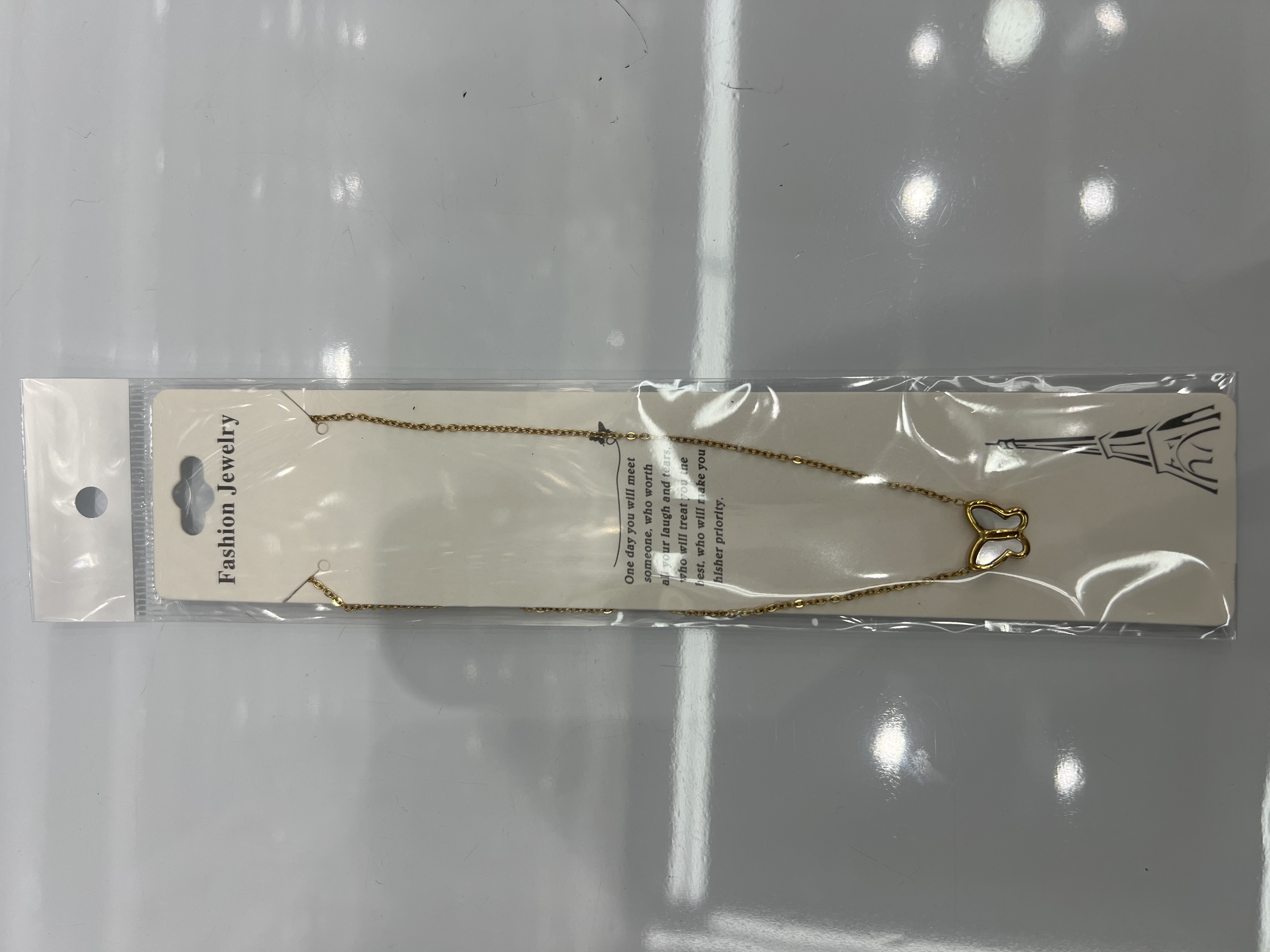 不锈钢蝴蝶项链，时尚简约女士首饰配饰百搭潮流