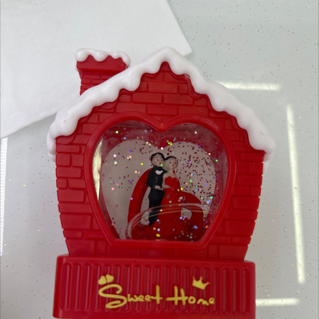 小房子摆件，亮灯，音乐