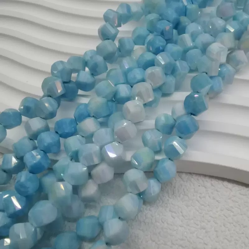 珠子珍珠串珠米珠木珠手工DIY饰品配件多色装饰材料扭珠细节图