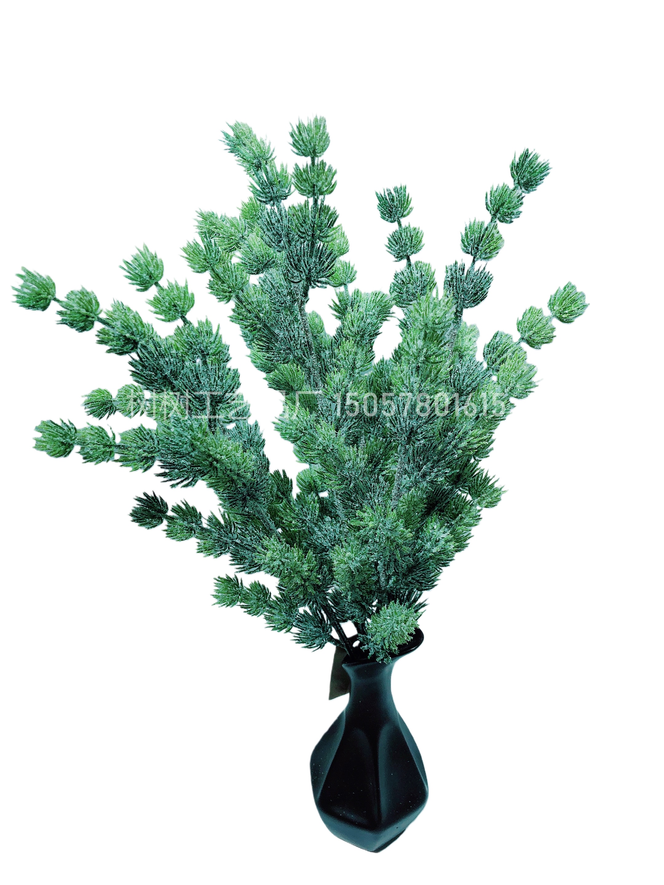 The pinecone Christmas simulation green plant set features a realistic appearance, long-lasting durability, and is made of eco-friendly materials. It is a popular Amazon bestseller, a plastic simulation flower detail image 3