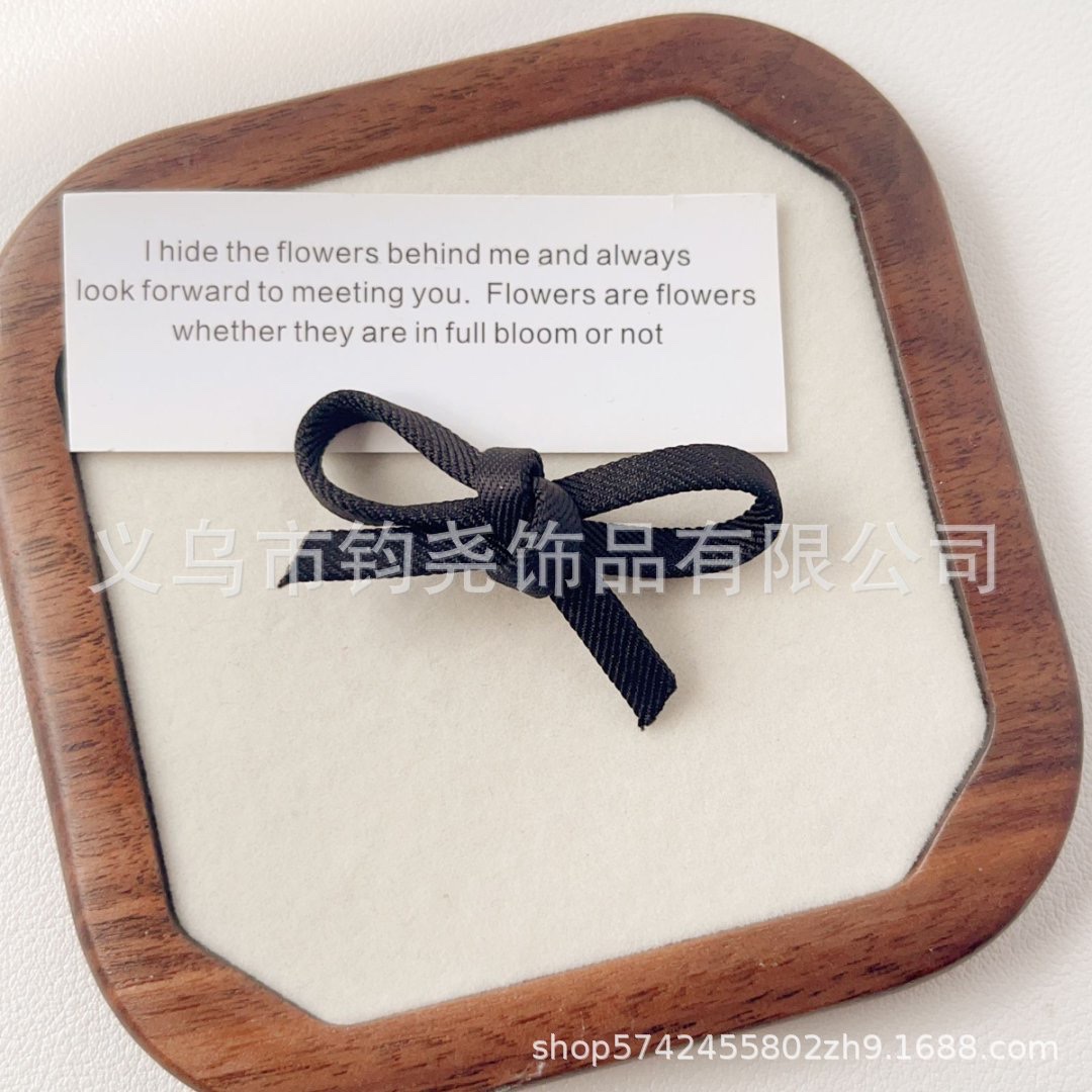 新款韩系彩色格纹蝴蝶结发夹布艺马尾发圈宝宝甜美装饰饰品配件详情图6