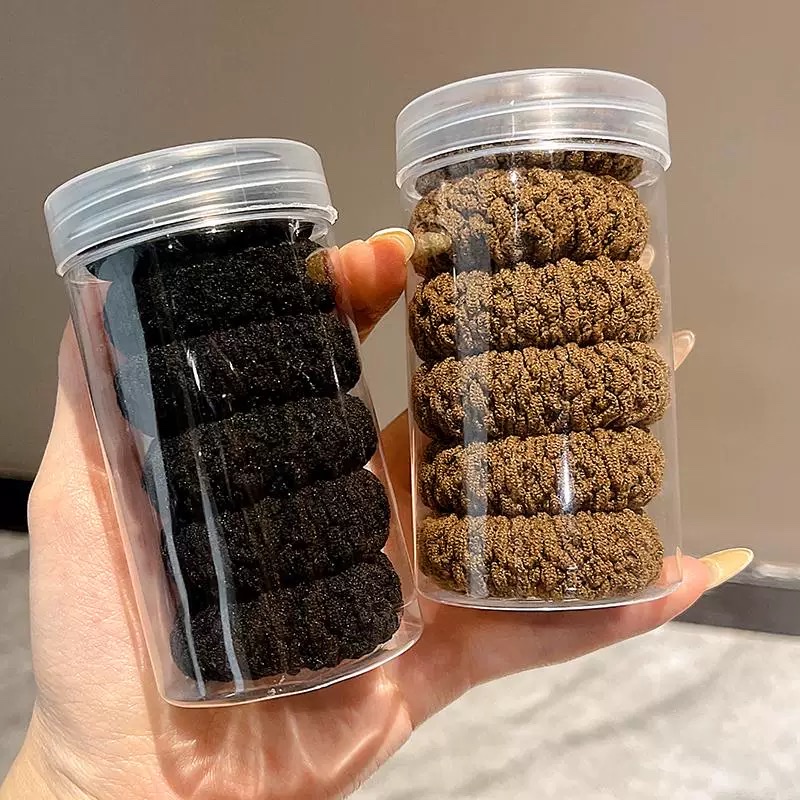 Accessories, hair bands, hair ties (F), thickened and thickened high-elasticity hair ties, towel bands, popcorn, colorful hair bands, ponytail hair ties, hair ties, hair accessories Application Scenario