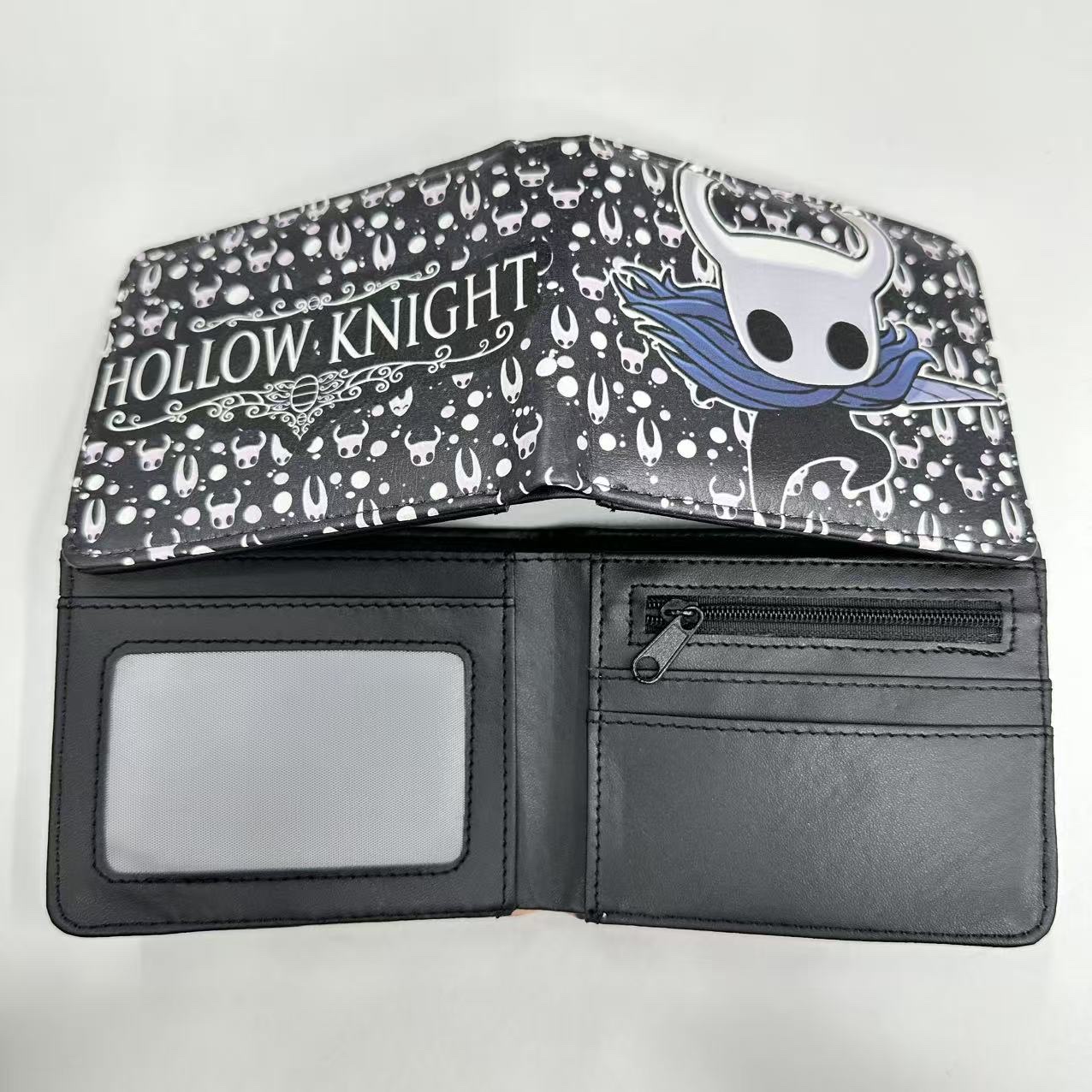 空洞骑士短款对折钱包  Hollow Knight动漫印花PU皮钱包钱夹 