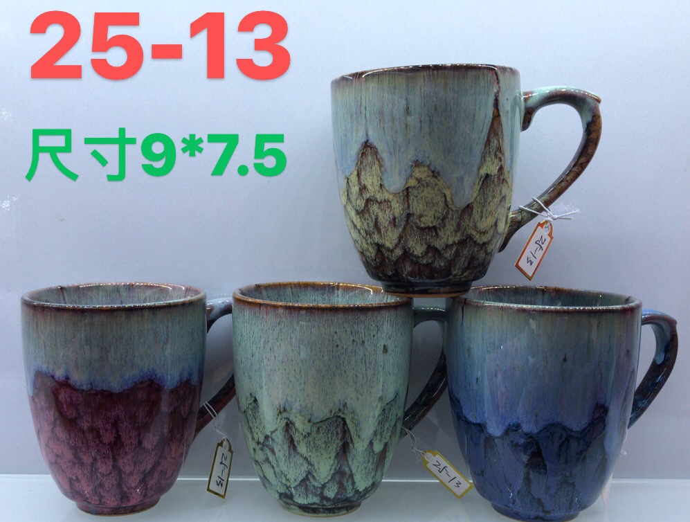 陶瓷摆件陶瓷花大号陶瓷花盆瓷花工艺品家居装饰摆设精品 咖啡杯陶瓷摆件瓷花工艺品详情图3