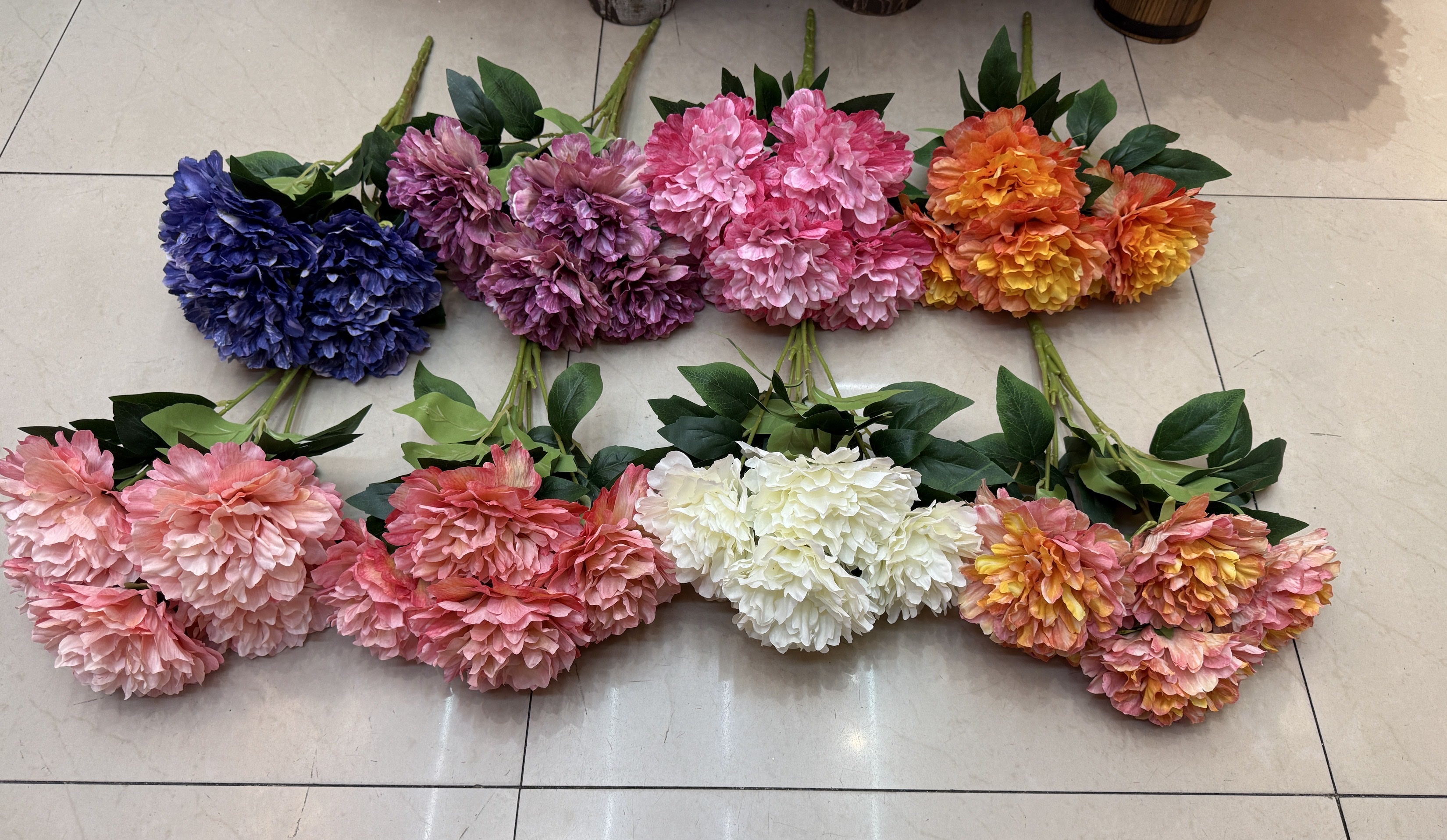 仿真花仿真牡丹家居装饰婚庆用品假花仿真花春天花园仿真花春天花园