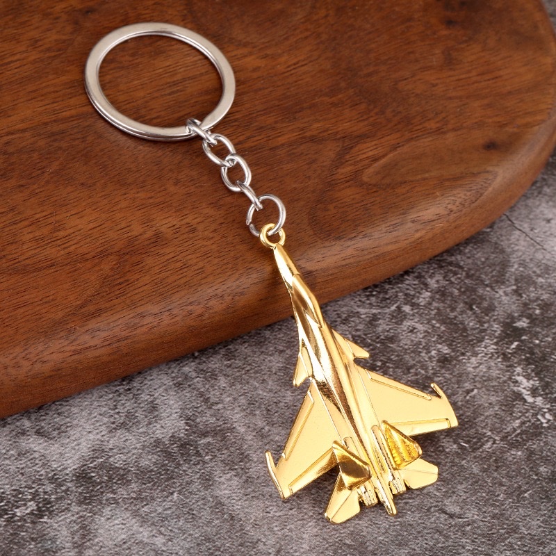 合金飞机模型钥匙扣产品图