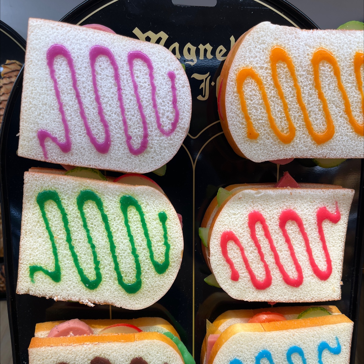 仿真三明治 仿真食玩 冰箱贴 家具装饰 DIY创意潮流模型仿真蛋糕