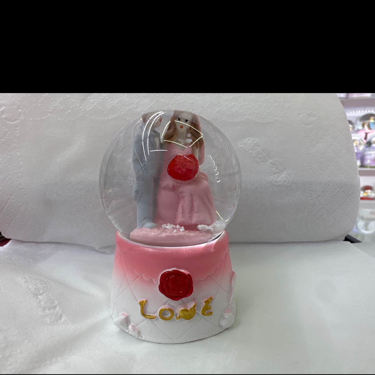 情人节，情侣水晶球，闪灯