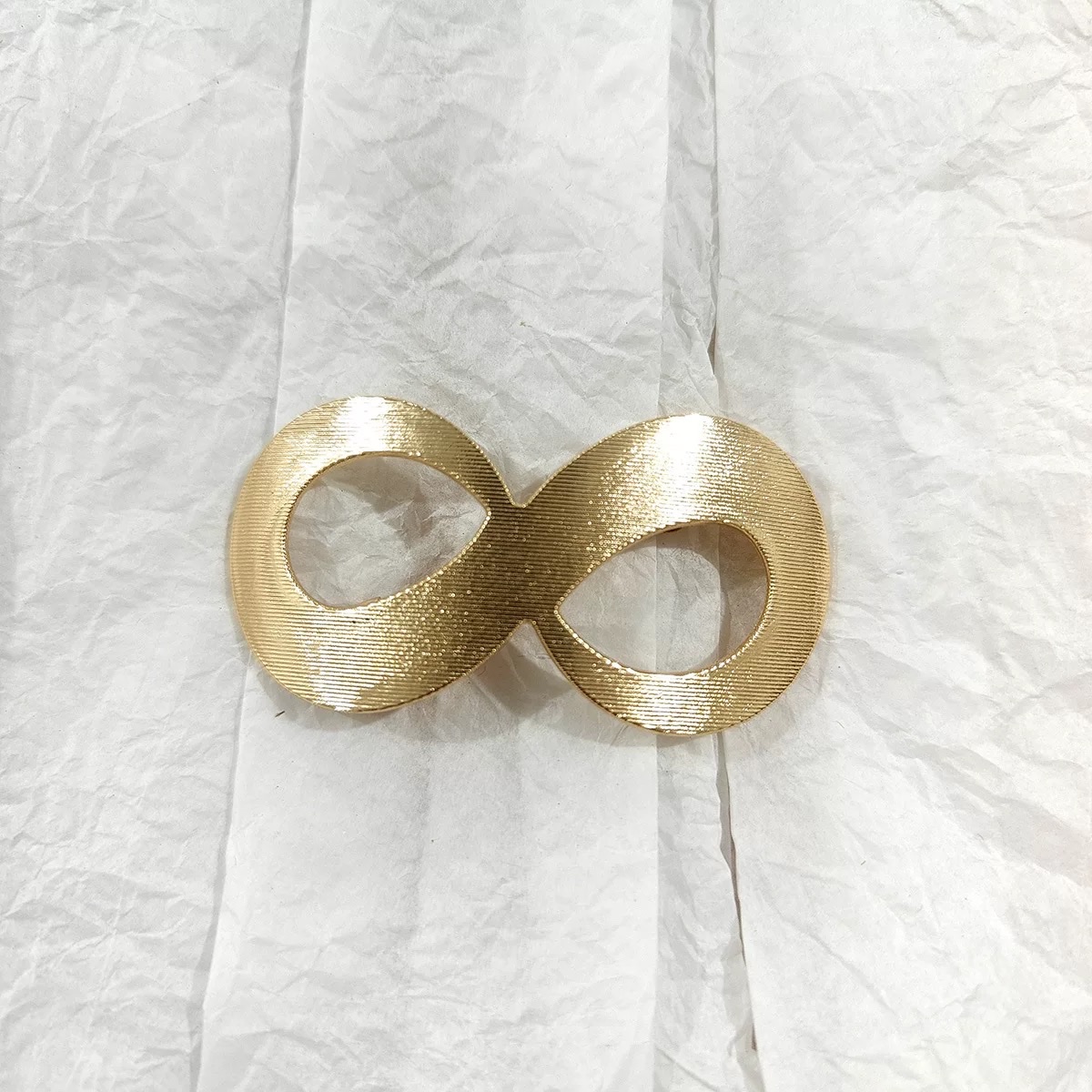 As Jasmine accessories, European and American alloy hair clips, geometric 8-shaped brushed spring hair clips, back of the head, elegant foreign trade hair accessories, hair clips details Picture