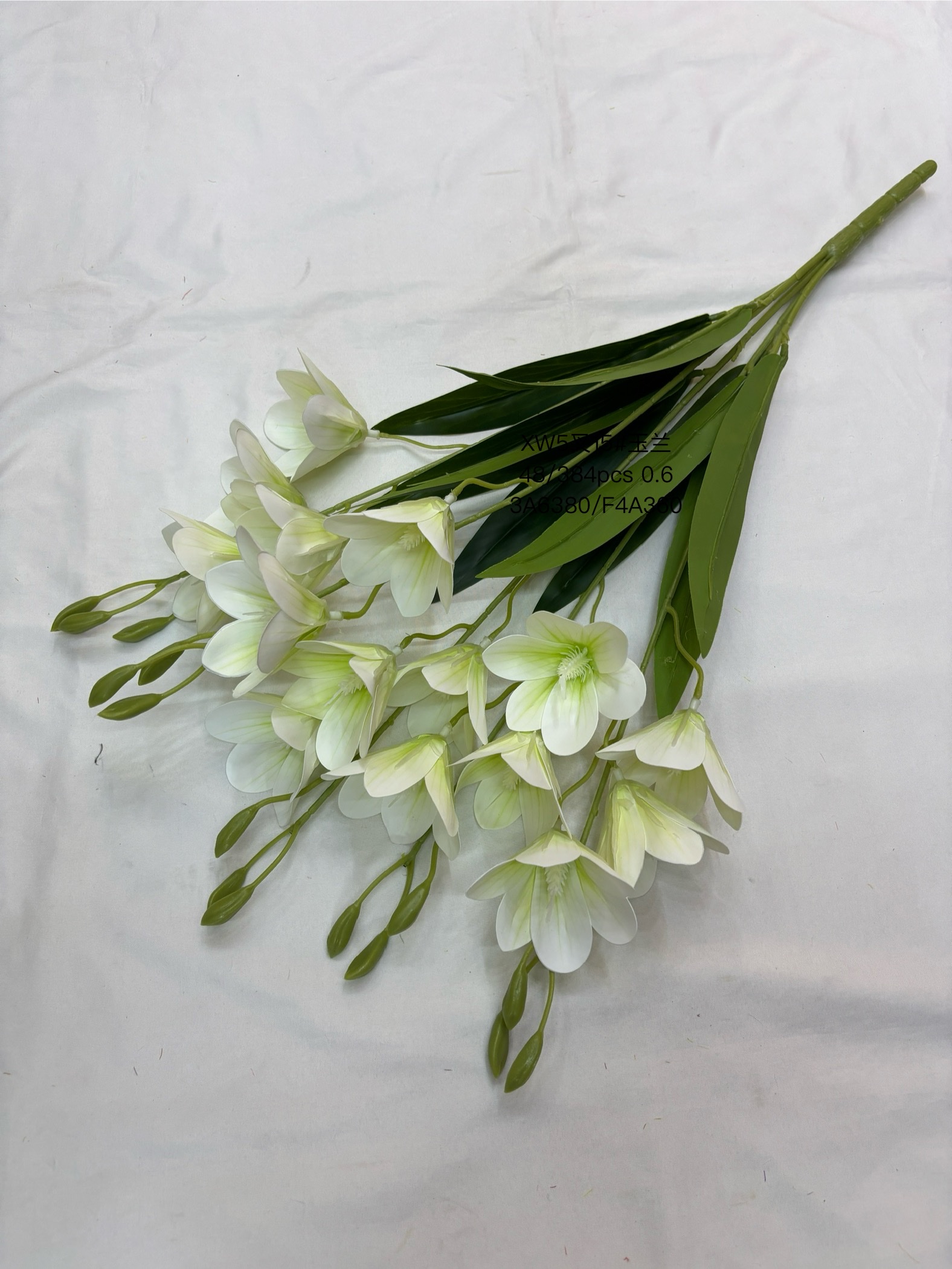 Simulated Cymbidium goeringii with leaves and fruits, indoor home artificial flowers, photography props, wedding artificial flowers, decorative plants, vases, flower arrangements, no need for water, no maintenance, long-lasting and unstylish artificial flowers and artificial plants detail image 2