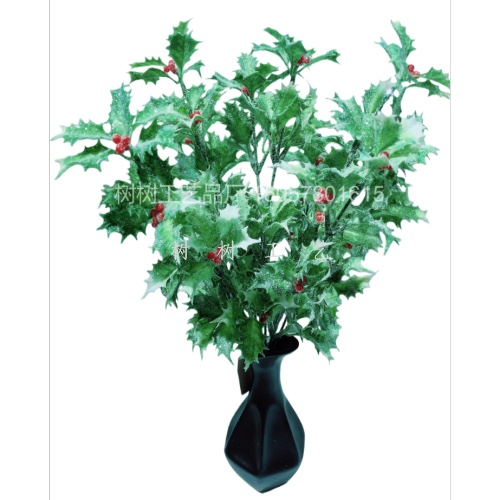 The new Christmas simulation green plant set features a realistic appearance, long-lasting durability, and is made of eco-friendly materials. It is a popular Amazon bestseller, featuring plastic simulation flowers, artificial flowers, and artificial flowers detail image 6