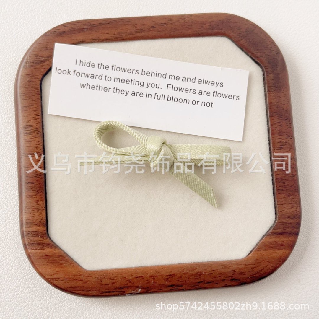 新款韩系彩色格纹蝴蝶结发夹布艺马尾发圈宝宝甜美装饰饰品配件详情图8