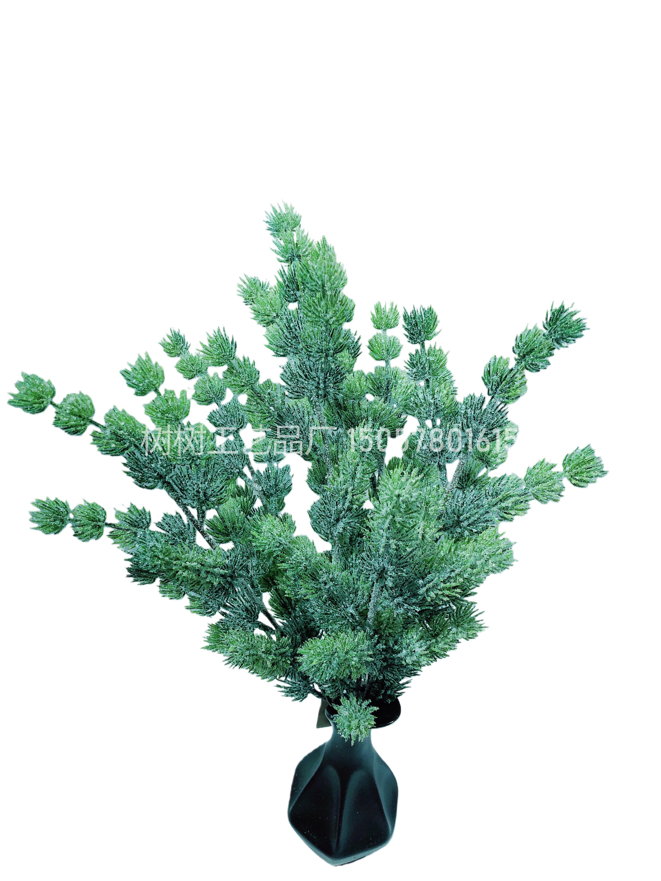 The pinecone Christmas simulation green plant set features a realistic appearance, long-lasting durability, and is made of eco-friendly materials. It is a popular Amazon bestseller, a plastic simulation flower detail image 2