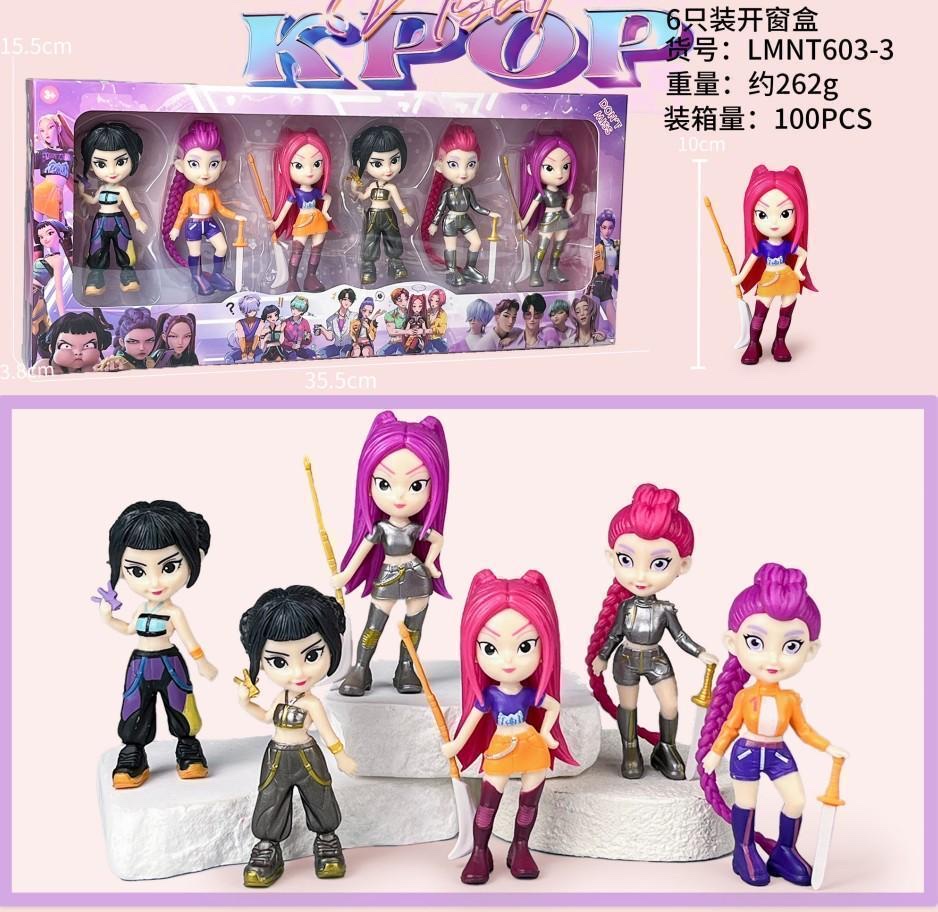 跨境爆款猎魔女团KPOP潮流手办动漫摆件潮玩模型收藏玩具创意礼品多款可选产品图