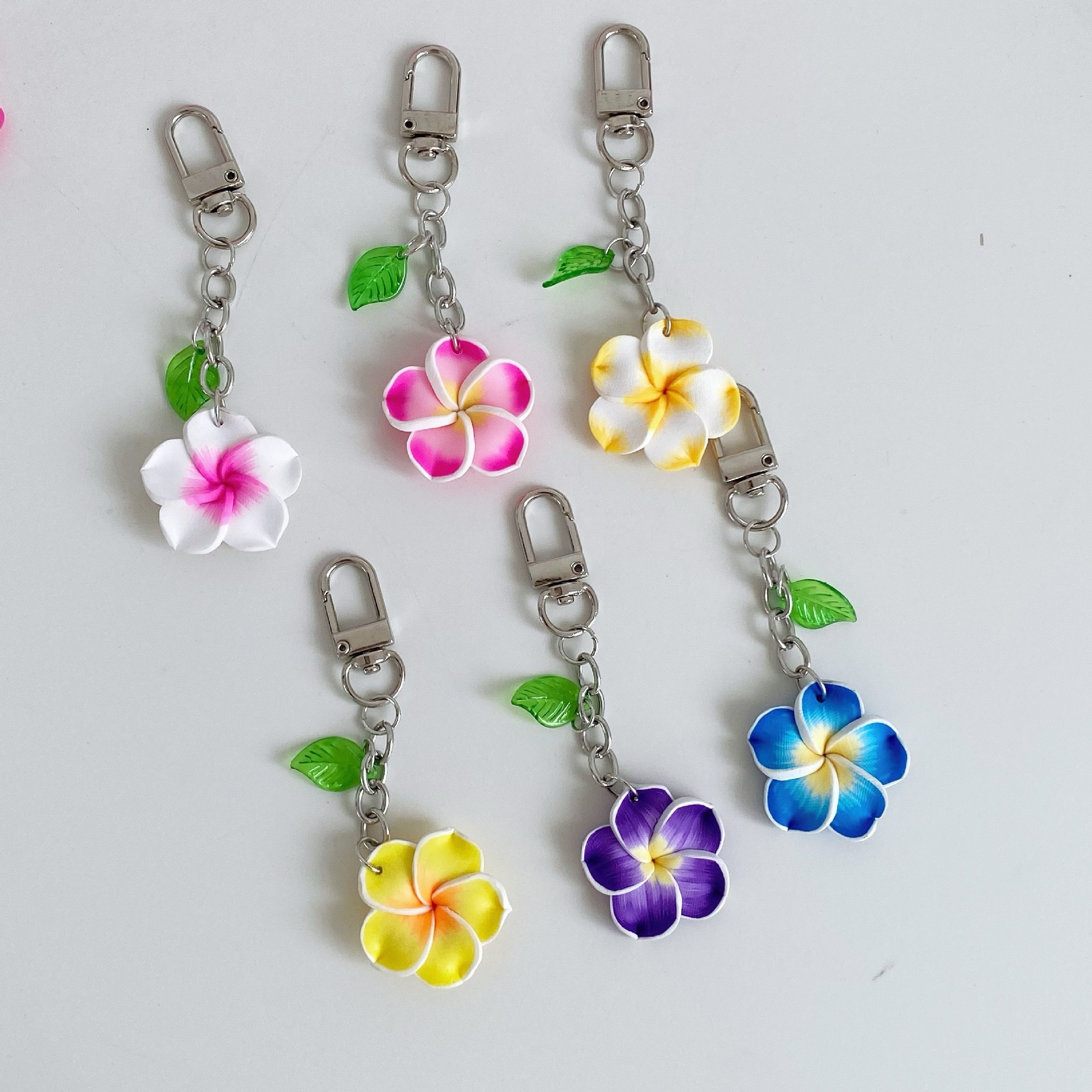 Sunflower, fresh and sweet, frangipani, key bag, pendant, keychain detail image 2