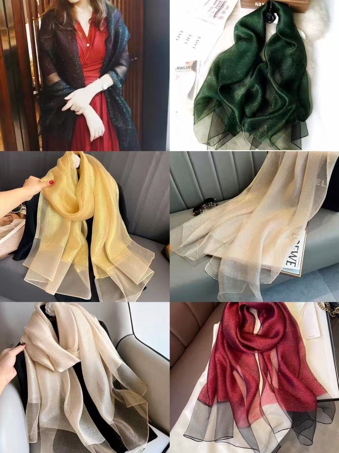 新款柔软闪星高级感春秋气质洋气显白70*190