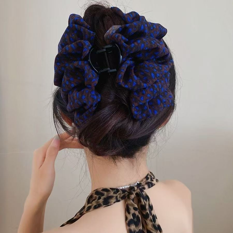 Retro polka dot bow clip, elegant and super fairy-like French back shark clip, light luxury and high-end hair clip, hair accessory clip 20251125 detail image 3