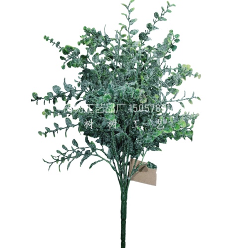 Cross-border Christmas artificial green plant set, realistic appearance, long-lasting durability, environmentally friendly material, popular Amazon bestseller plastic artificial flowers details Picture