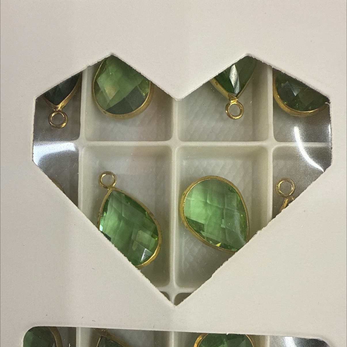 Single hanging water droplet AH10x14, copper, glass, pendant, connecting parts, rich in colors. Customizable. Necklaces and earrings are all available Item Picture