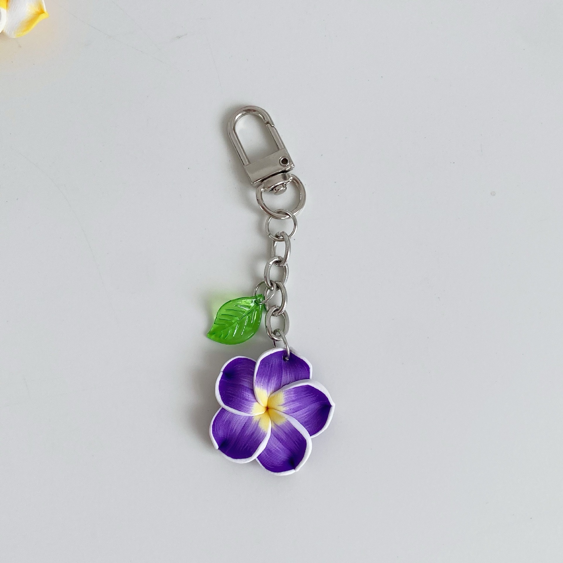 Sunflower, fresh and sweet, frangipani, key bag, pendant, keychain detail image 7