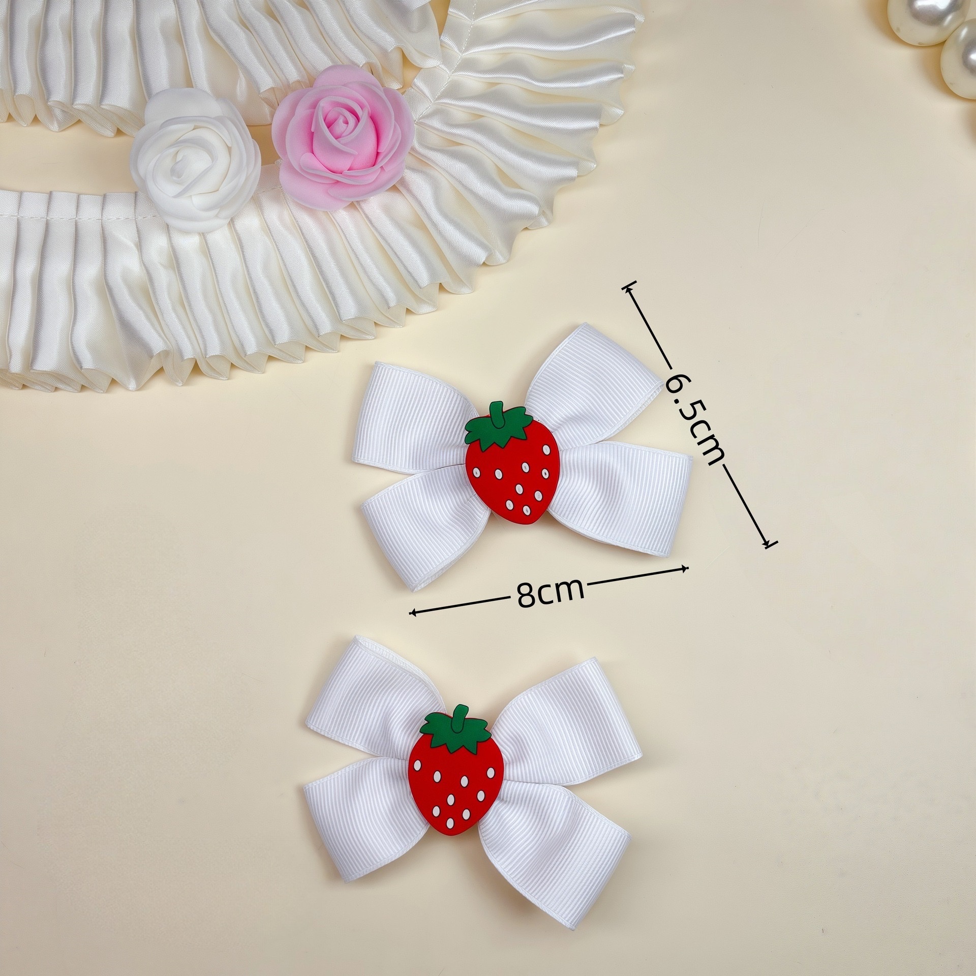Acrylic children's hair clips, headwear, rubber bands, cute hair accessories, styled hair accessories, children's fruit hair clips detail image 2