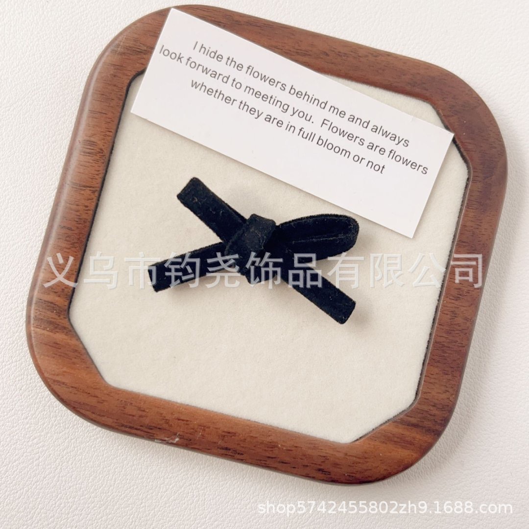 新款韩系彩色格纹蝴蝶结发夹布艺马尾发圈宝宝甜美装饰饰品配件详情图17