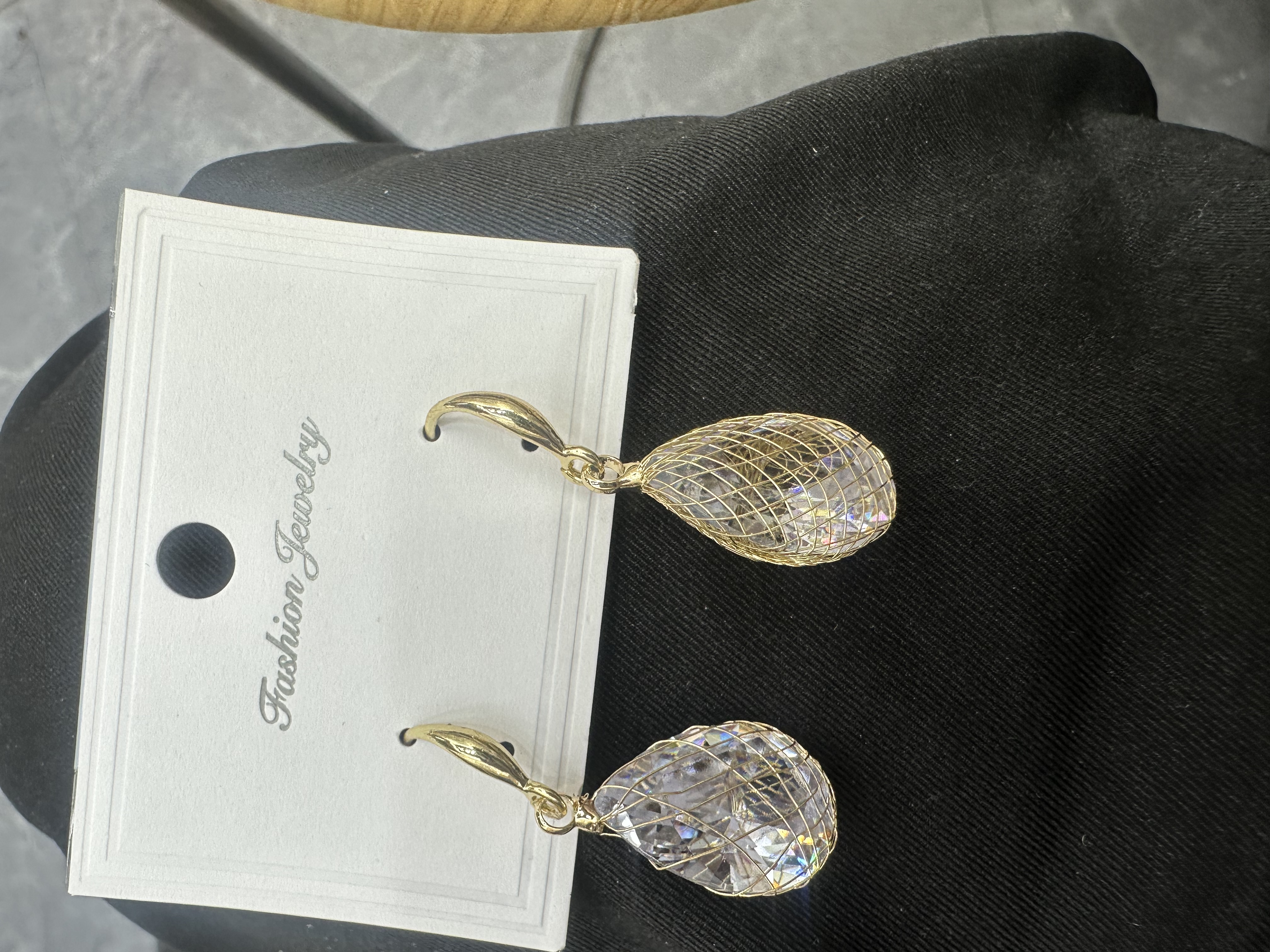 跨境新款个性夸张简约水滴包网耳饰耳环批发新款时尚气质设计款镂空网状水滴耳环耳饰批发 耳饰耳钉饰品