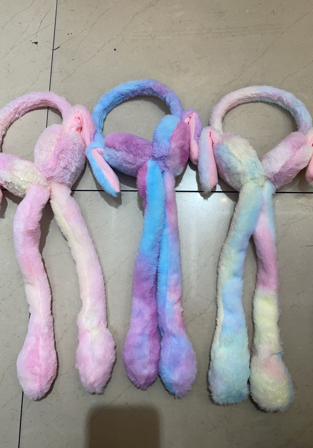 时尚女生针织耳朵帽对讲机耳机耳捂保暖防风多功能秋冬款适用男女产品图