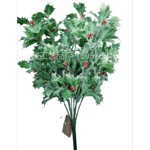 The new Christmas simulation green plant set features a realistic appearance, long-lasting durability, and is made of eco-friendly materials. It is a popular Amazon bestseller, featuring plastic simulation flowers, artificial flowers, and artificial flowers detail image 1