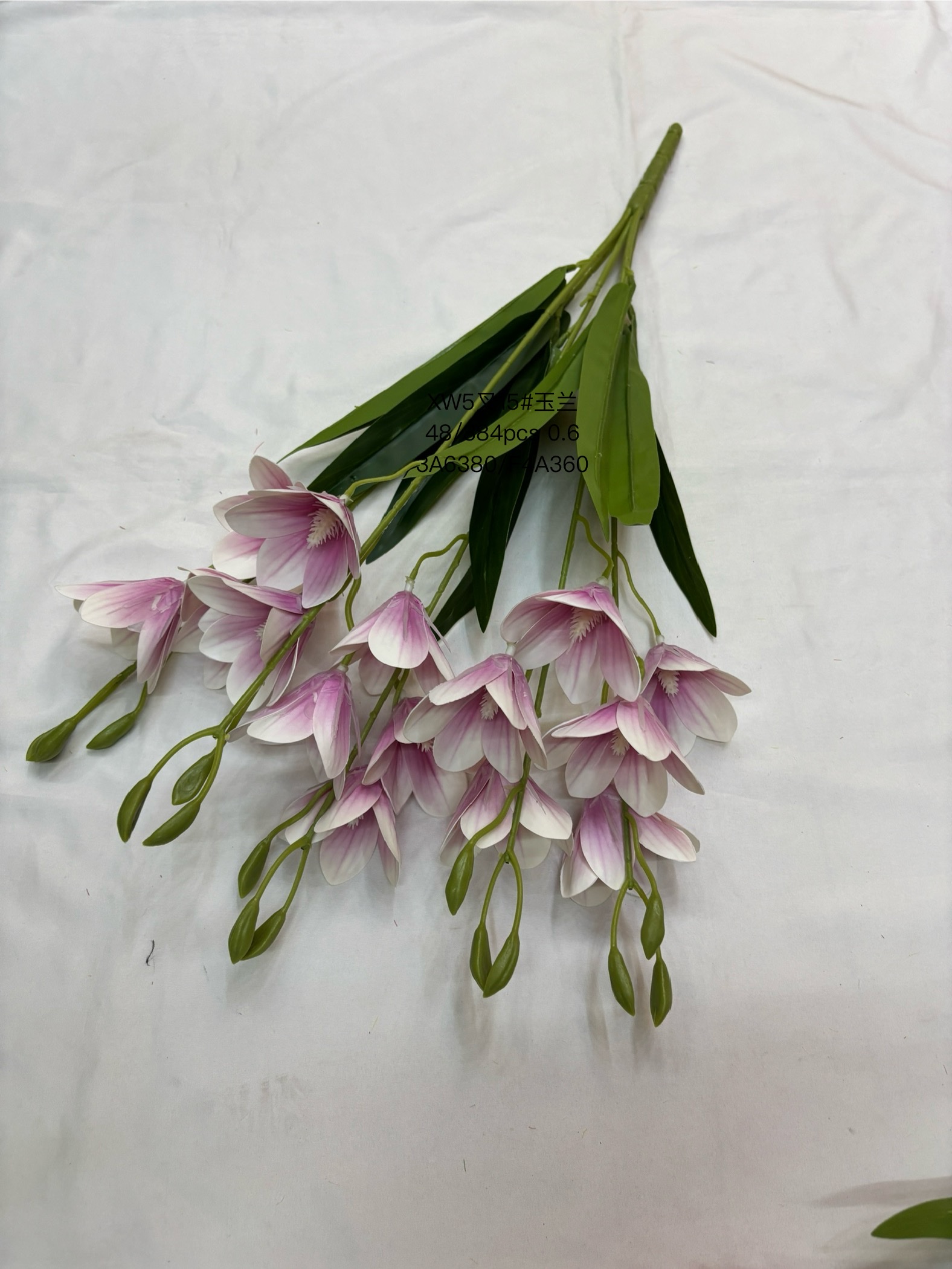 Simulated Cymbidium goeringii with leaves and fruits, indoor home artificial flowers, photography props, wedding artificial flowers, decorative plants, vases, flower arrangements, no need for water, no maintenance, long-lasting and unstylish artificial flowers and artificial plants detail image 7