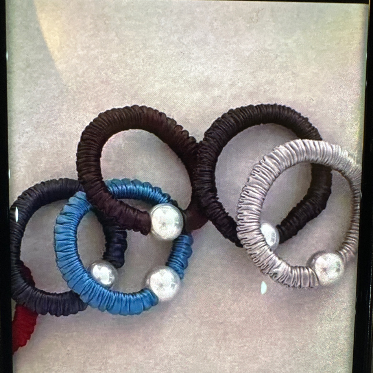 发束针织发束防滑条头饰可爱头饰皮筋发饰简约款多色任选