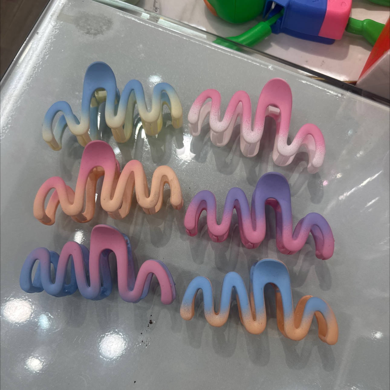 渐变色新色系爪夹