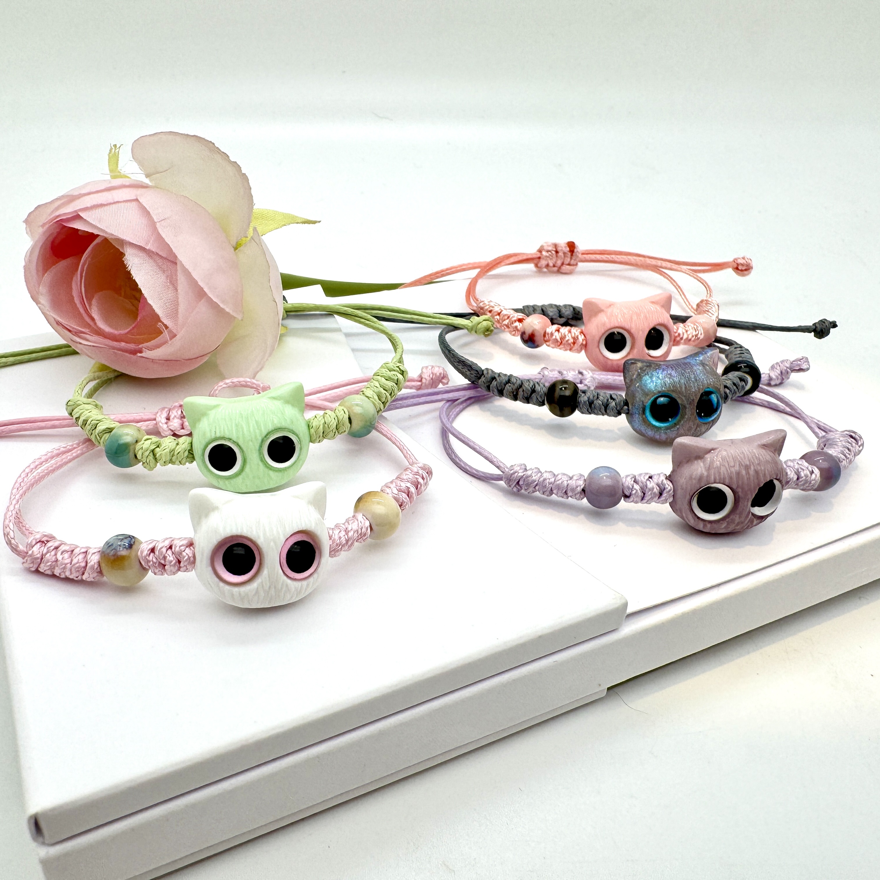 欧美爆款卖萌猫咪手链手链