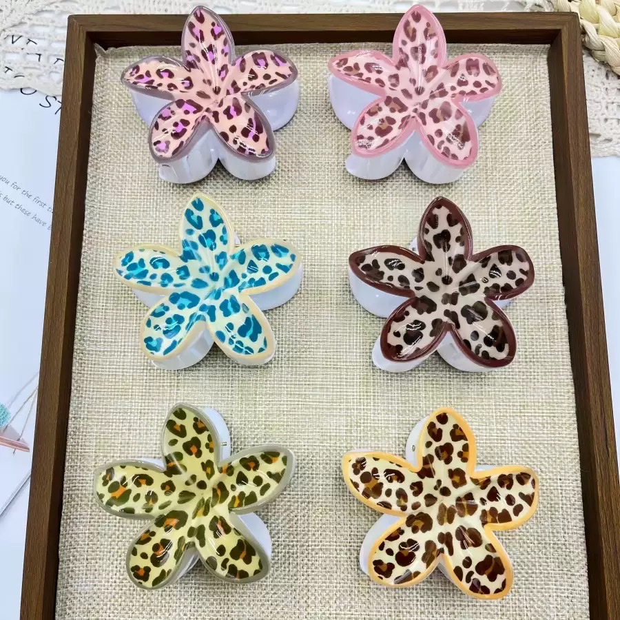 8cm印花发夹