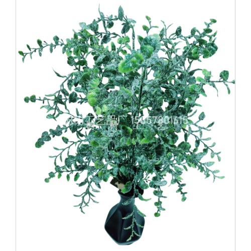 Cross-border Christmas artificial green plant set, realistic appearance, long-lasting durability, environmentally friendly material, popular Amazon bestseller plastic artificial flowers detail image 7