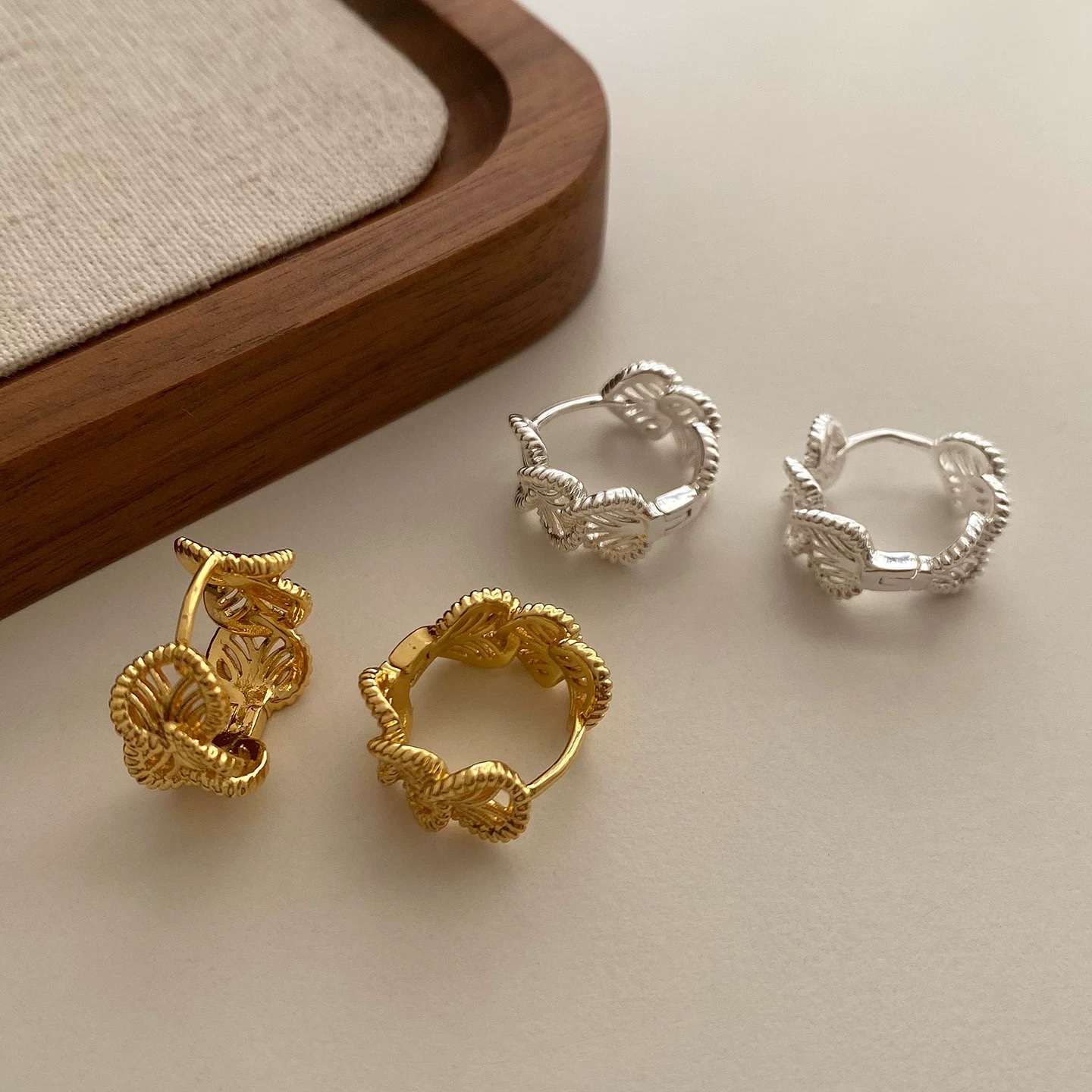 时尚烧焊锆石耳环耳饰简约耳坠女气质百搭饰品配饰礼物