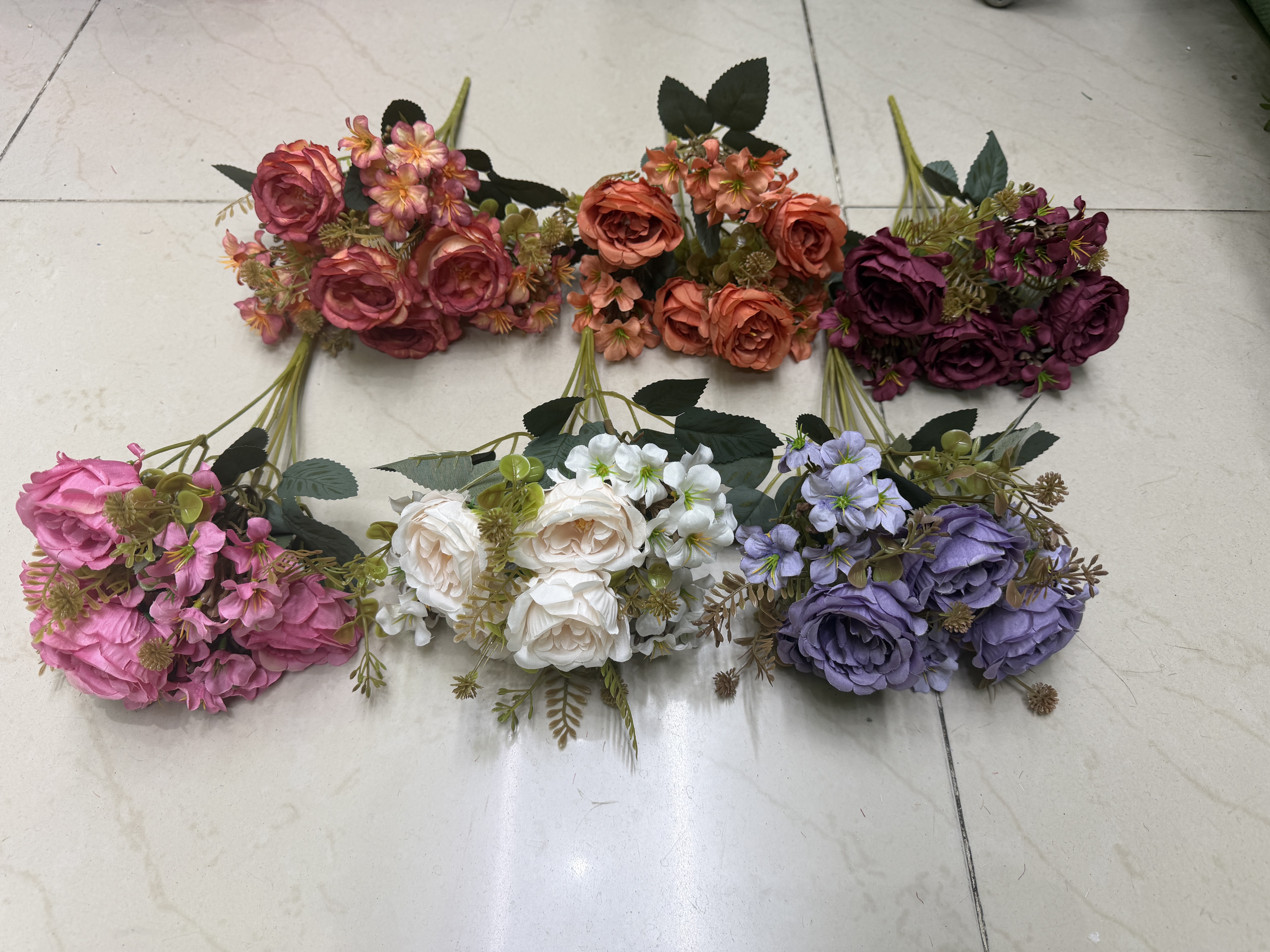 厂家直销室内外家装摆设装饰绢布仿真花 小花把束 仿真度高