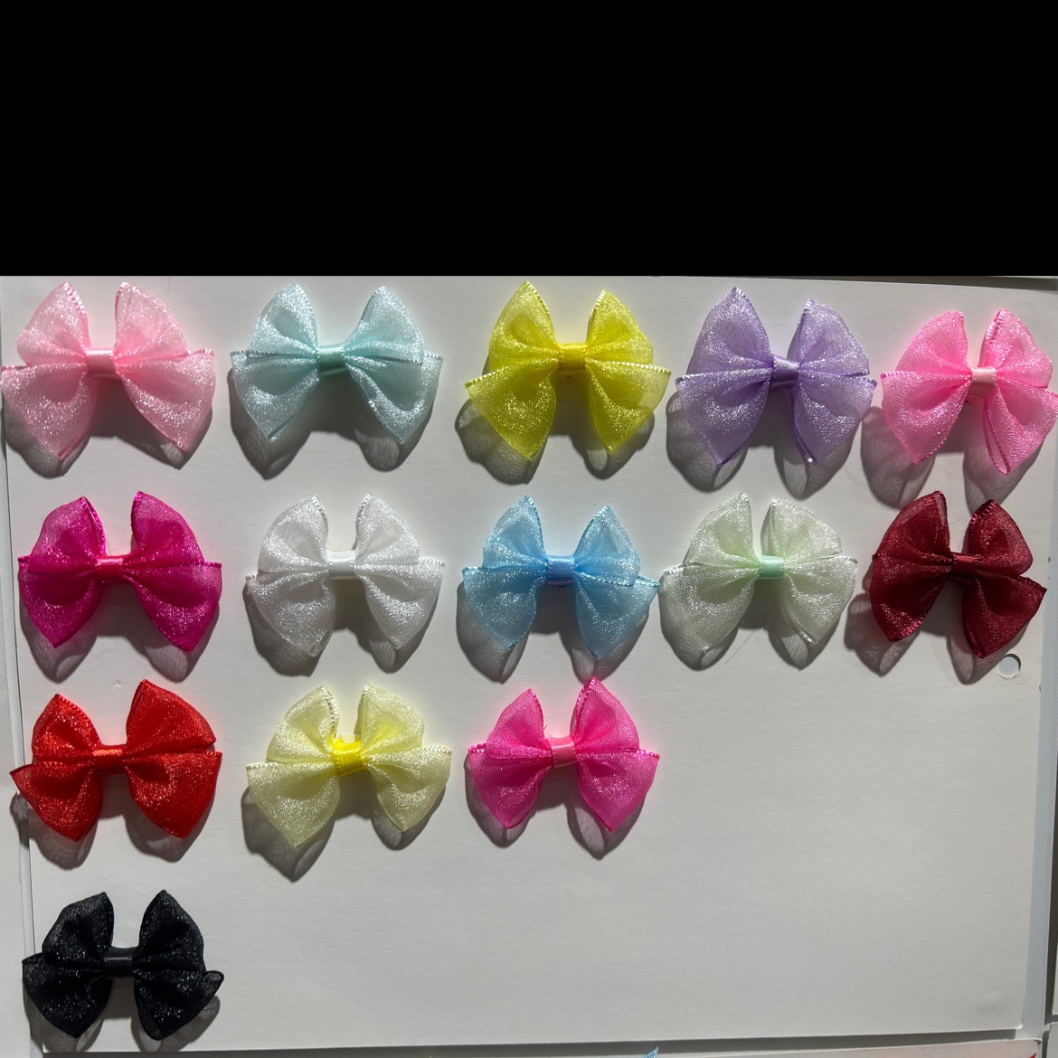 Korean gauze bows, a fresh and light style combination, DIY handicrafts, headwear, clothing accessories and other bow accessories for Christmas details Picture