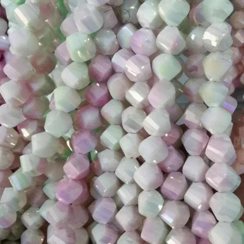 珠子珍珠串珠米珠木珠手工DIY饰品配件多色装饰材料扭珠