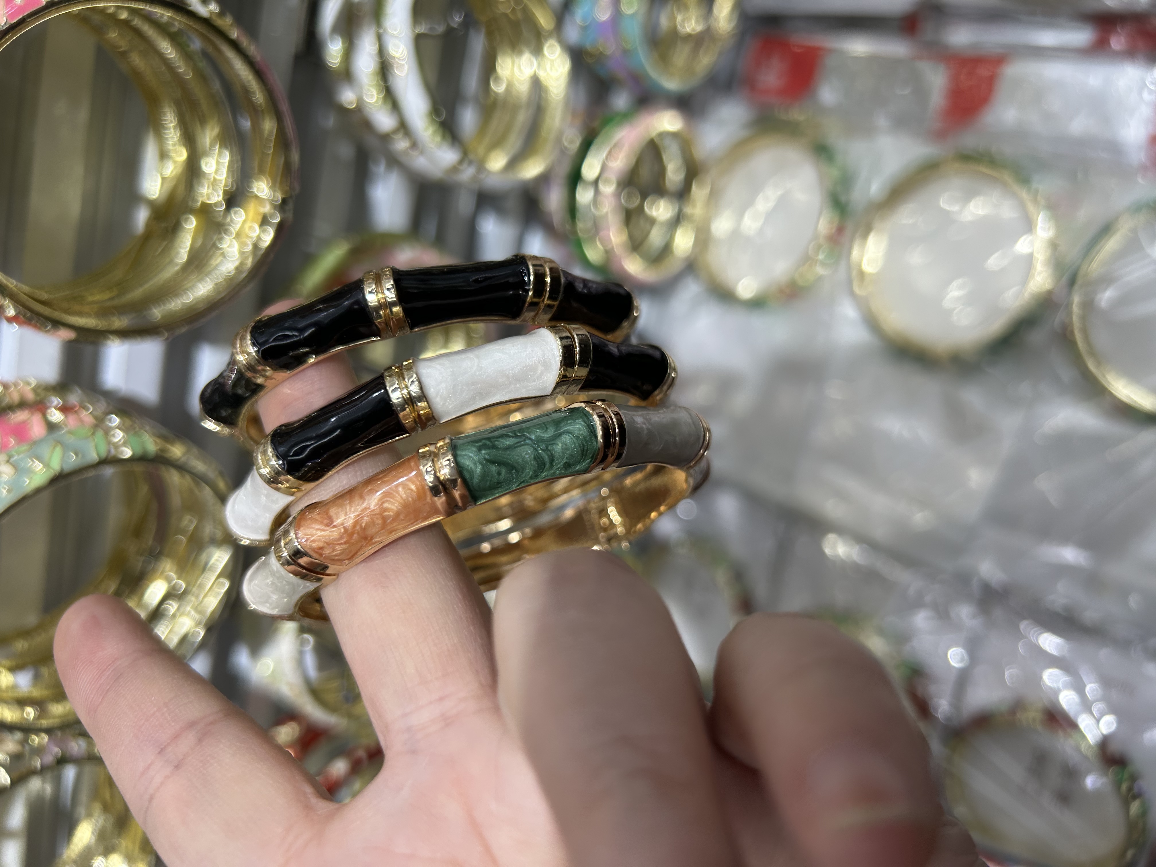 欧美时尚合金手环12色可选