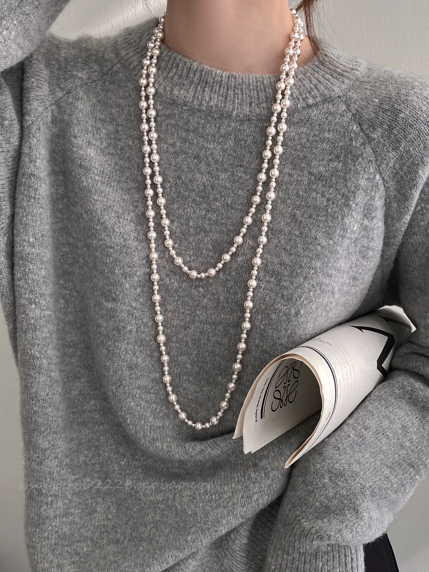 毛衣链饰品女简约时尚设计感饰品