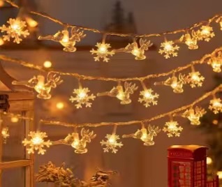 led彩灯串灯串波波球灯具灯饰彩灯氛围灯节日装饰家庭装饰暖色调柔光