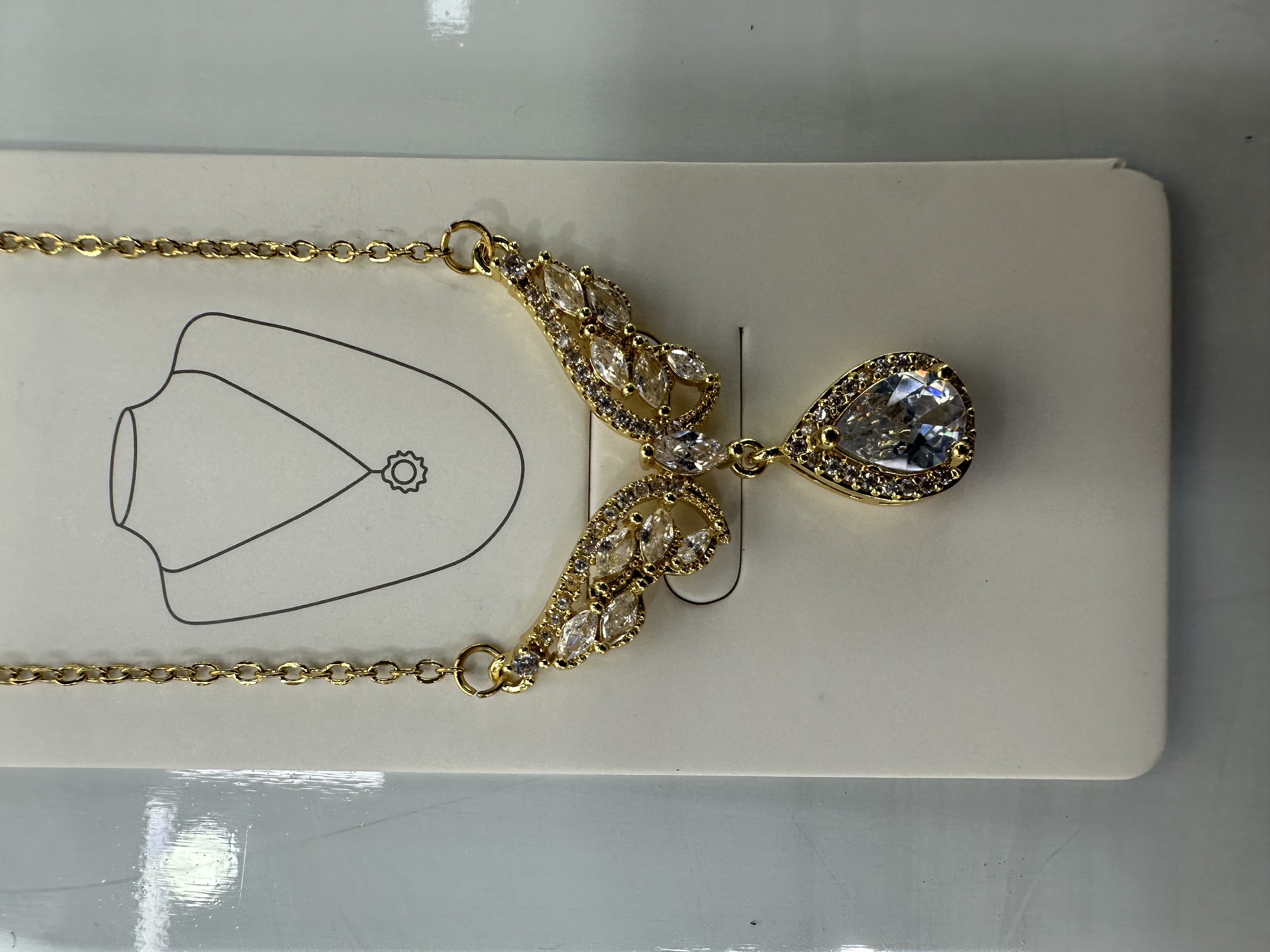 链不锈钢，吊坠铜镀18 K金欧美简约时尚款